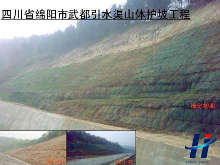 四川省綿陽市武都引水渠山體護(hù)坡工程